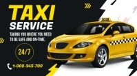 Taxi Service Banner Ad Affichage numérique (16:9) template