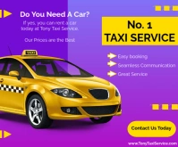 Taxi Service Promotional Flyer template
