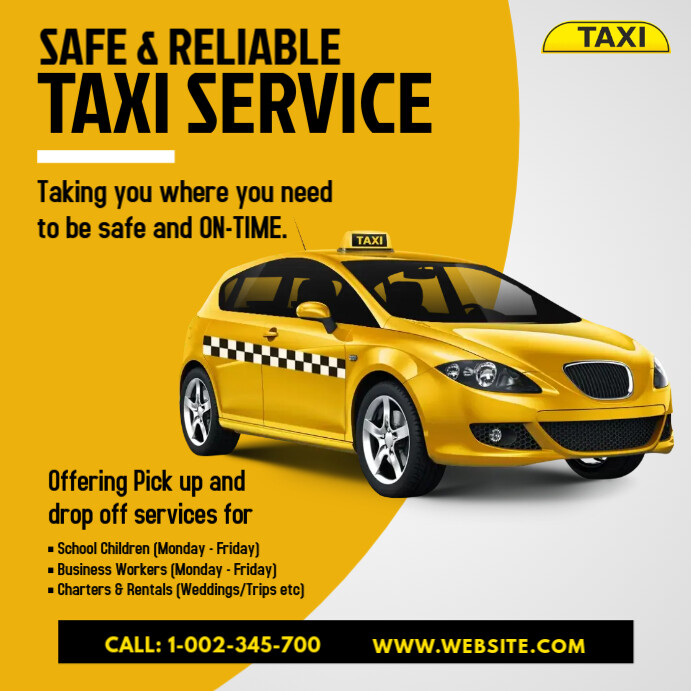 Taxis Ad Taxi Services Ad Template | PosterMyWall