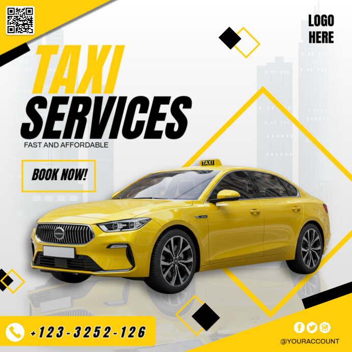 TAXI SERVICES Instagram 帖子 template