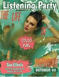 Taylor Swift The Life of a Showgirl Album Release Party Volante (Carta US) template
