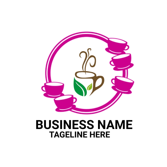 tea & coffee logo Logótipo template