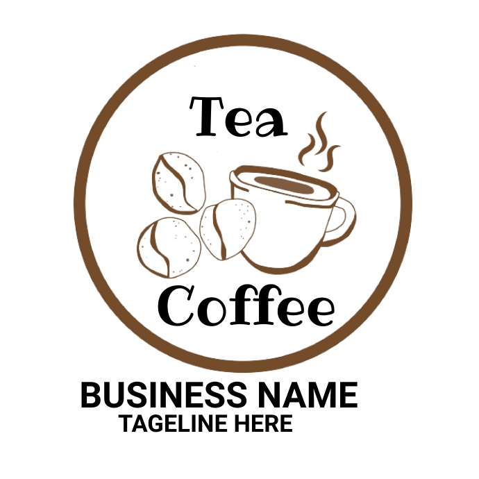 tea & coffee logo Logotyp template