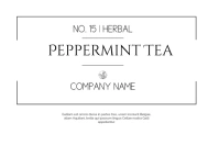 tea and herbal product label minimal geometri template
