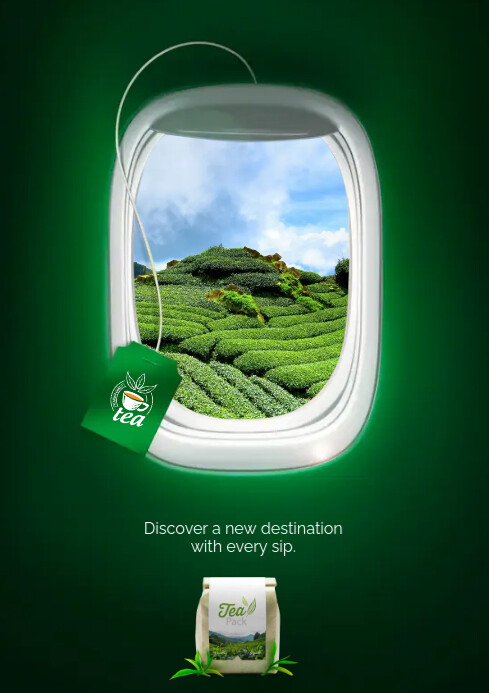 Simple Tea Ad Tea Company Ad Template | PosterMyWall