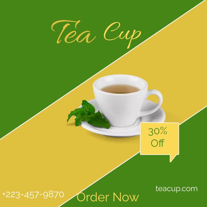 Tea cup Instagram post Template | PosterMyWall