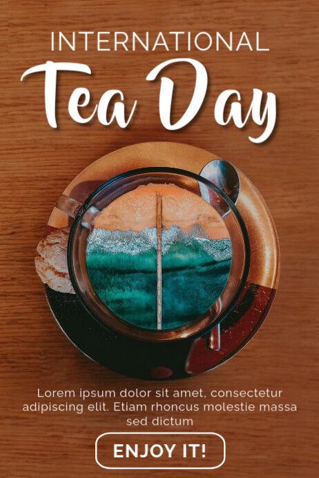 Tea day flyer Template | PosterMyWall
