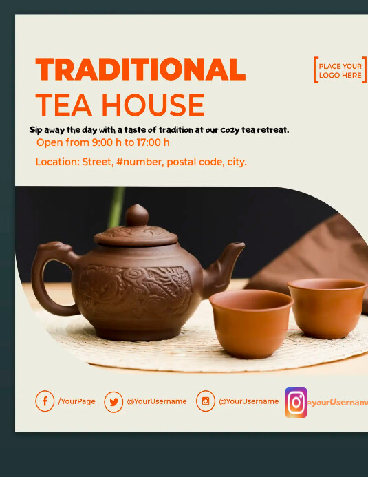 Tea design flyer template | PosterMyWall