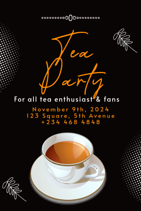 Tea flyer Template | PosterMyWall