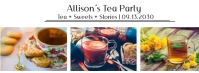 Tea party Facebook Cover Photo template