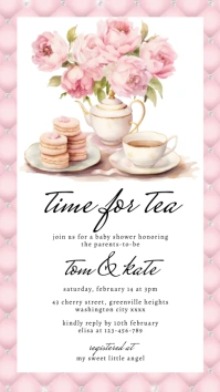 Tea Party Instagram Story template