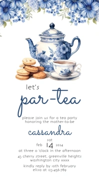 Tea Party Instagram Story template