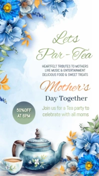 TEA PARTY História do Instagram template
