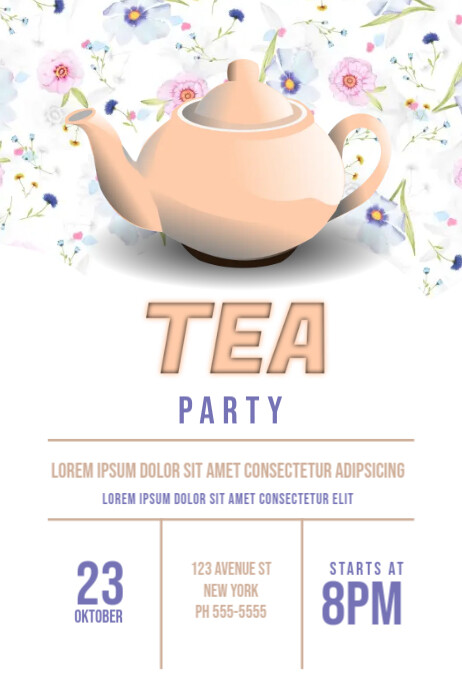 Copy Of Tea Party Flyer Template PosterMyWall copy-of-tea-party-flyer-template-postermywall