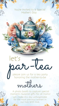 Tea Party Instagram Story template