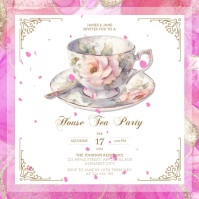Tea Party Invitation Template | PosterMyWall