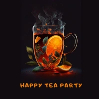TEA PARTY POST Logo template
