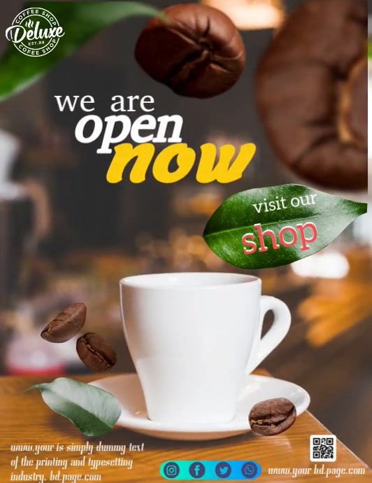 Tea Shop Templete Tea Shop Template | PosterMyWall