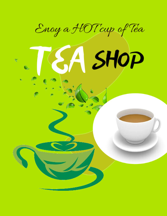 Tea shop flyer template | PosterMyWall