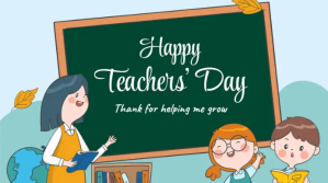 Green Teacher's Day Celebration Digital Display Template