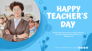 Teacher's Day Twitter Post Design template