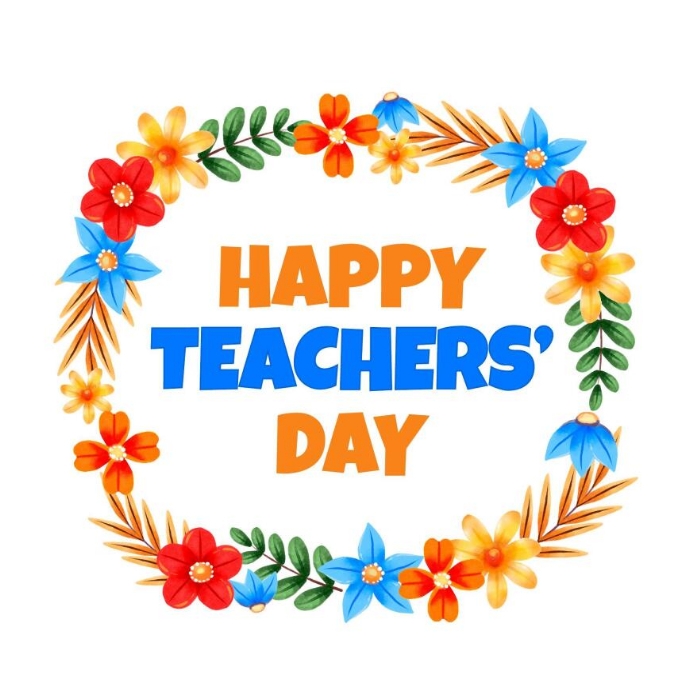 Teacher's Day Template PosterMyWall Chart Border For Teachers Day