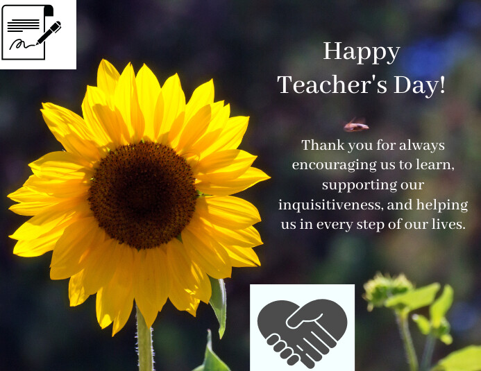 Teacher's day Flyer (US Letter) template
