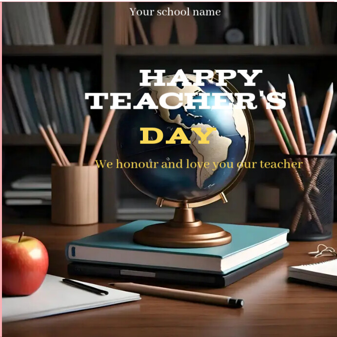 Teacher's Day flyer Instagram Post template