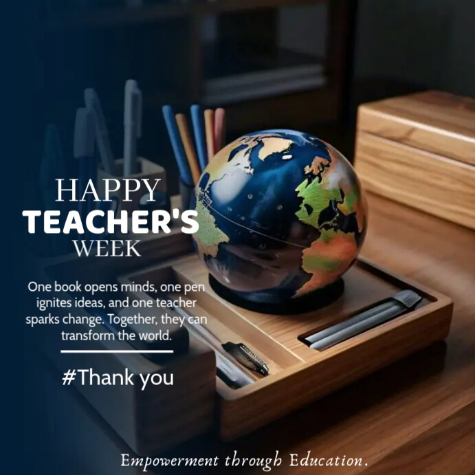 Teacher's week celebration design Template | PosterMyWall