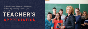 Teacher appreciation day,teacher's day Email Header template