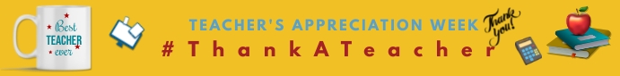Teacher appreciation day,teacher's day Leaderboard template