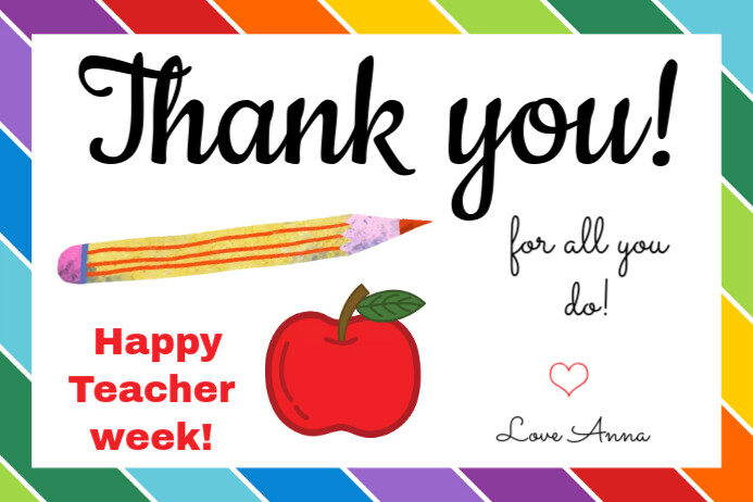 Teacher Appreciation Gift Tags Rótulo template