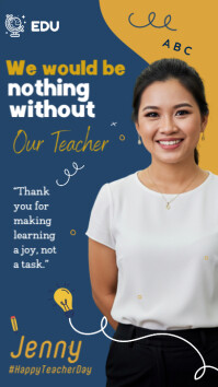 teacher appreciation reels História do Instagram template