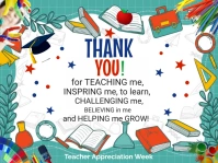 TEACHER APPRECIATION WEEK Yard Sign template