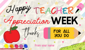 Teacher Appreciation Week Gift Tag template