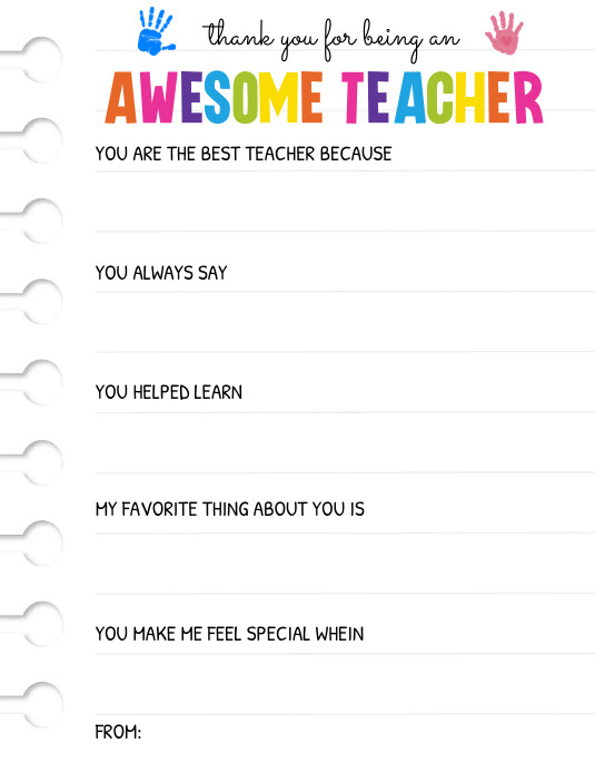 Teacher Appreciation Week Printable Template PosterMyWall