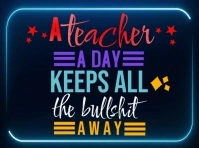 TEACHER APPRECIATION WEEK VIDEO FLYER template