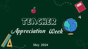 Green Teacher Appreciation Digitalt display Template