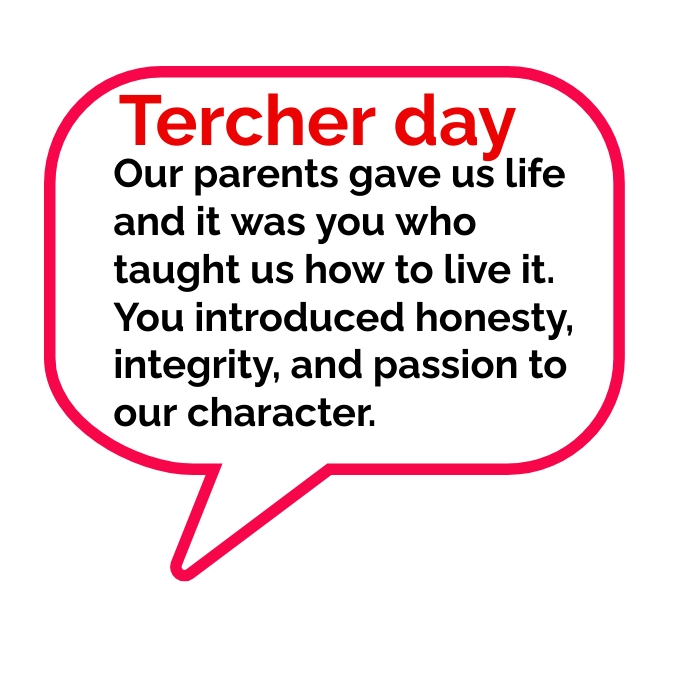 Teacher day message template postermywall