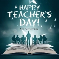 Teachers day wishes Instagram Post template