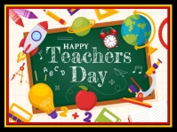 teachers appreciation week poster Gartenschild template