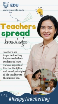teachers day celebration Instagram Story template
