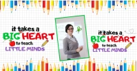 teachers day colorful template Facebook Shared Image