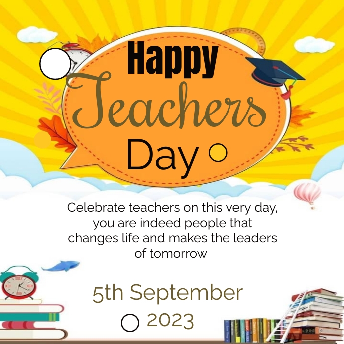 Teachers day Instagram Post template