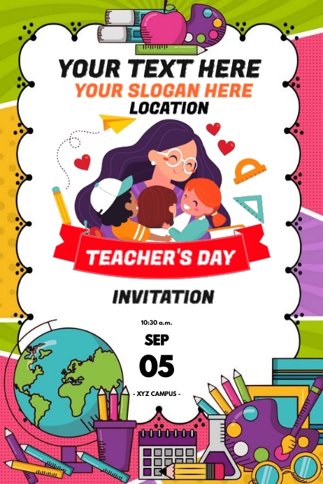 TEACHERS DAY Poster template