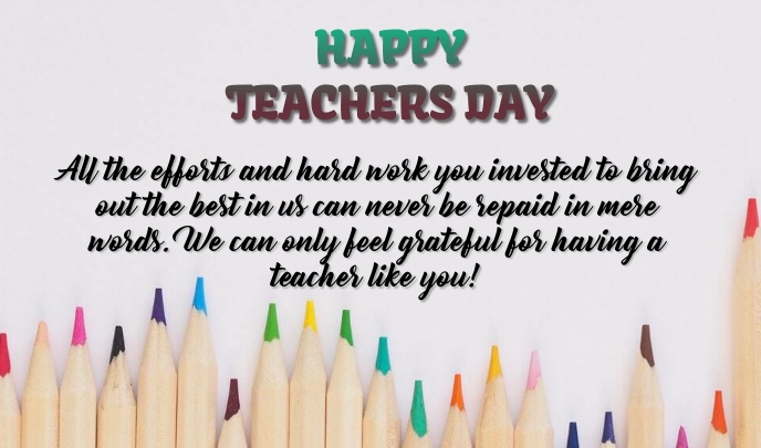 Teachers Day Merker template