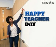 Teachers Day Medium Rectangle template