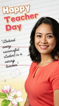 teachers day reels story template