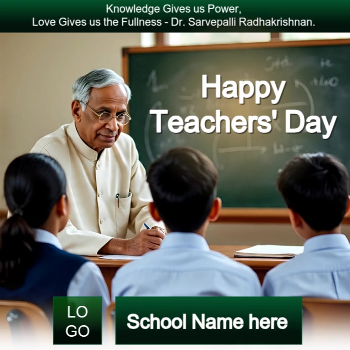 Teachers day Sarvepalli radhakrishnan free editable audio and video ...