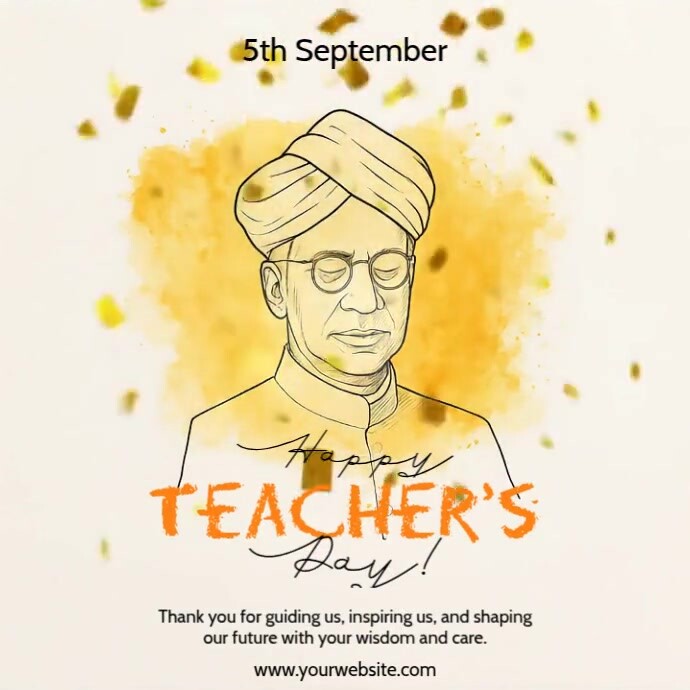 Teachers Day Wishes Square (1:1) template